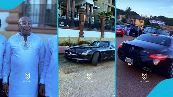 Champion Divine Clinic CEO Dr Kwaku Frimpong makes rare appearance in luxurious Mercedes-Benz