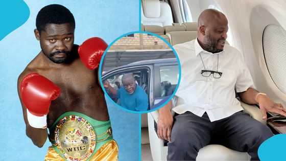 Ibrahim Mahama honours Azumah Nelson with Toyota Fortuner worth over GHS 720,000: Video
