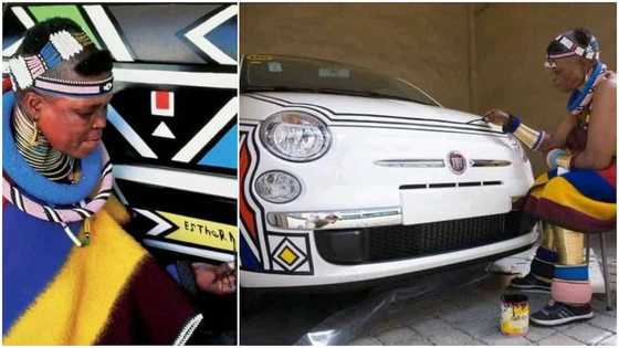 81-year-old woman who designs cars with African patterns wows social media