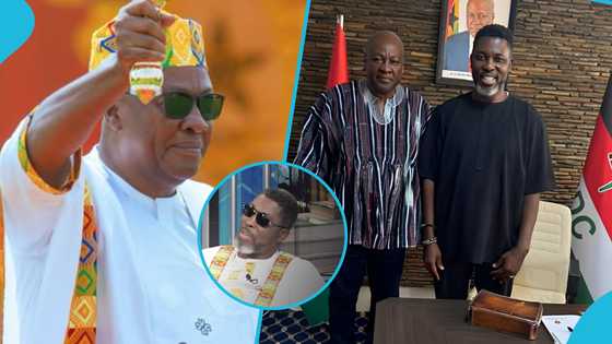 Kwame A Plus pays tribute to President Mahama as he recreates his iconic inaugural outfit