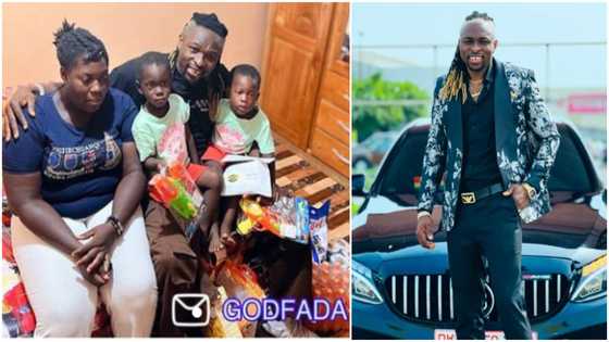 Godfada Houston: Kind GH businessman enrols cute twin boys in school; shares adorable photos