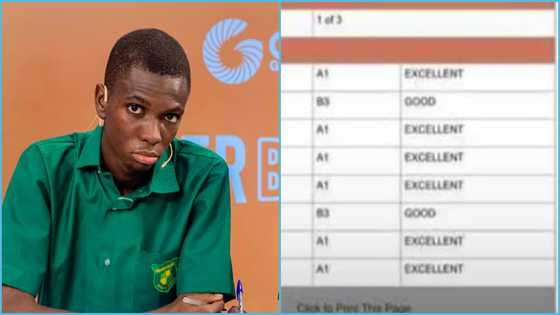 Demon: Prempeh College NSMQ star obtains six As in WASSCE, photo of result slip goes viral