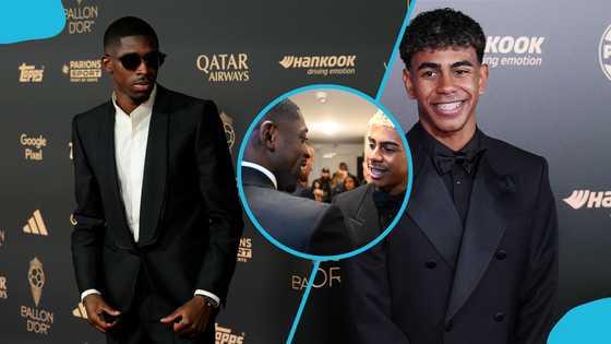 Dembélé and Lamine Yamal share special moment at Ballon d’Or 2025 gala