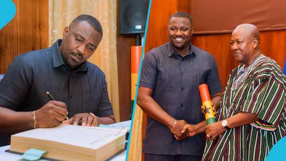 Dumelo drops powerful message after being sworn in as Deputy Minister: "Ready to serve"