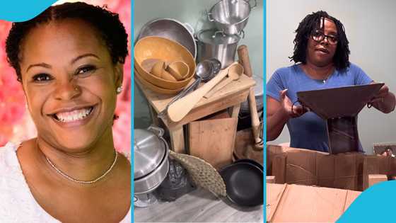 Sweet Adjeley shows items she took from Ghana to US: “You went prepared paaa”