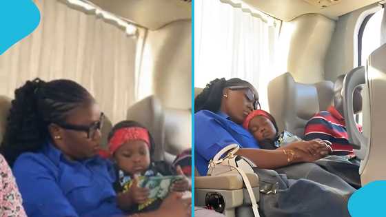 Ghanaian lady helps single dad with his toddler on a bus from Kumasi to Accra: ‘She’s a good person”