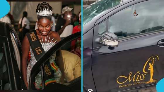 Miss University of Ghana winner speaks out: "Brand-new car prize was broken"