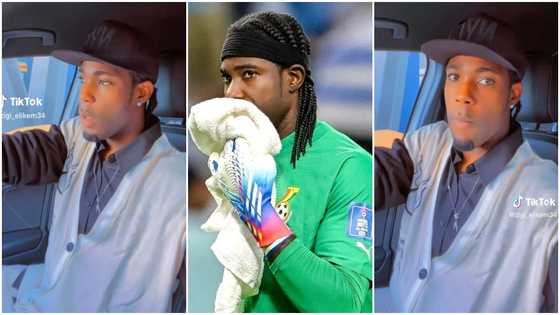Ati-Zigi: Ghanaian Football Star Drives Expensive Vehicle In Video; Ladies Gush Over Him