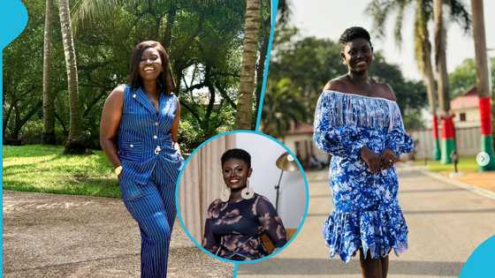 Afua Asantewaa Singathon looks magnificent in a stylish thigh-high floral dress and heavy makeup