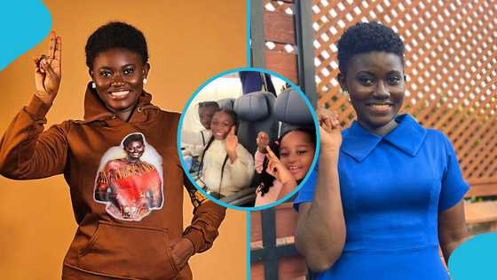 Afua Asantewaa flies to the US with her daughters, goes shopping after landing