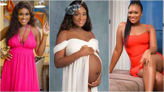 Beautiful Ghanaian actress wows many as she shows of baby bum photos on Mother's Day