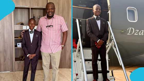 Melchizedek Adio Baafawiise: Ibrahim Mahama hosts 13-Year-Old KNUST student on his private jet