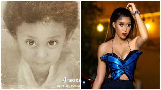 "Cute from birth": 'Childhood' photo of Jackline Mensah pops up, netizens can't keep calm