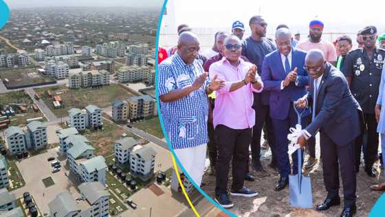 Bawumia commissions 1,072 Kpone affordable housing units, promises to do more if elected