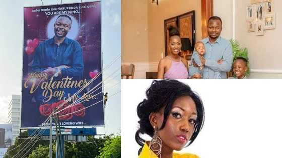 Valentine's Day: Woman puts up billboard on highway to celebrate husband