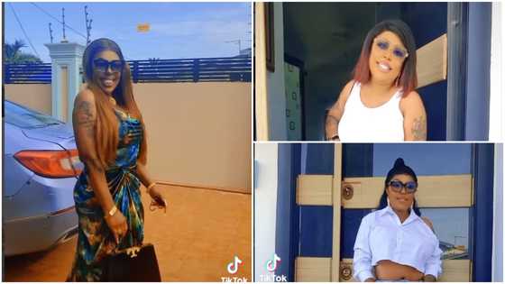 Afia Schwarzenegger slays in a white top and ripped jeans styled with GH¢32,000 Christian Dior bag