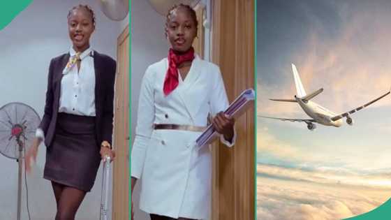 Lady rejoices as she gains admission to attend aviation school, become flight attendant