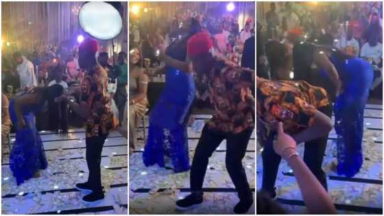 Husband wey go Harvard: Groom twerks more than his bride at their wedding in cute video; peeps react