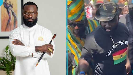 Okatakyie Afrifa Mensah visits Adum market to assess the damage after devastating fire