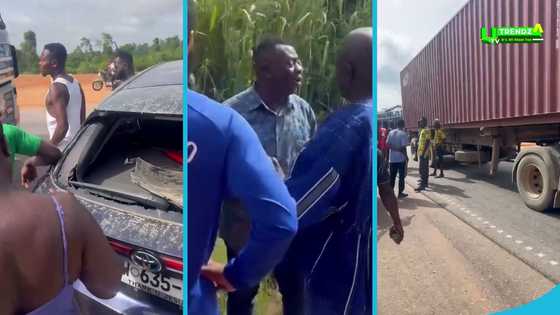 Shipping container smashes into Akrobeto's car, video of accident surfaces