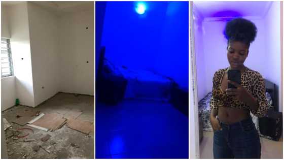 Lady can't keep calm after renting apartment for herself; celebrates online with photos