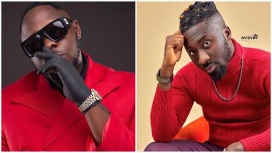 "Amerado is not my friend, and he is not on my level:" Medikal jabs rapper on live TV