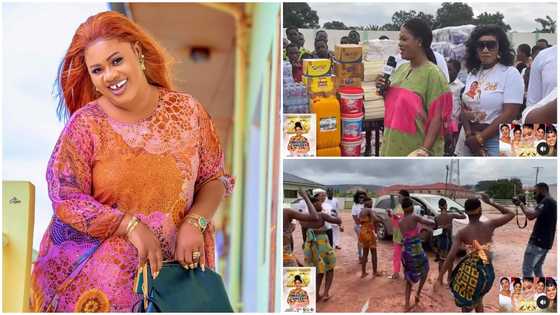 Obaapa Christy: Gospel Star Makes Charitable Donation To Potter Village Orphanage Home; Peeps Aplaud Her