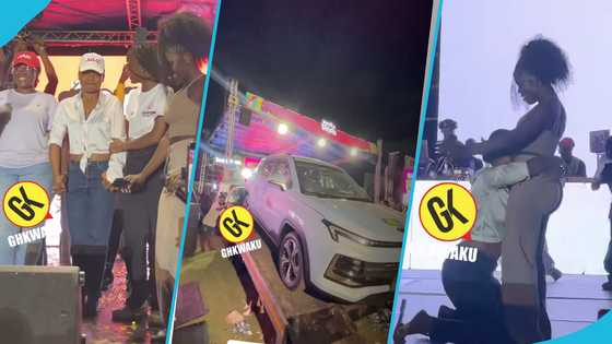 Dulcie Boateng gifts lucky fan a brand-new Car at her Porials Pitch event: "Settings nkoaa"