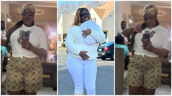 Tracey Boakye flaunts flat tummy in her latest video two months after delivery; drops hints about 4th baby