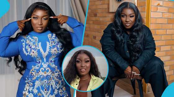Ghanaian rapper Eno Barony looks spectacular in a stylish crop top and elegant shorts