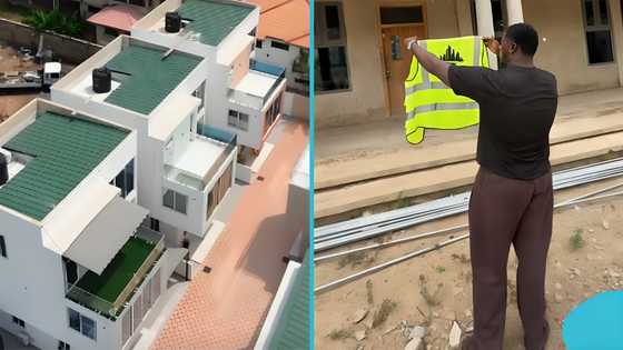 Man flaunts mansion in Ghana he built for a man in the US who trusted him, video goes viral