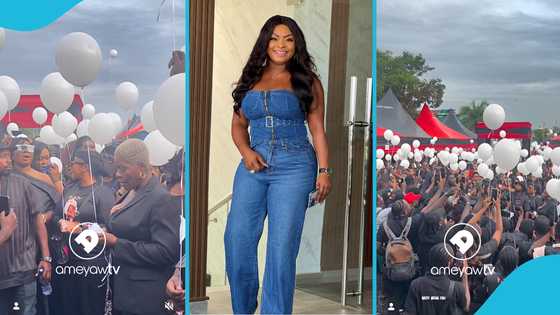 Beverly Afaglo's death: Sad scenes at actress's one-week remembrance vigil