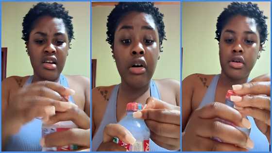 Ghanaian lady with long nails struggles to open bottled water: "I don't have that patience"