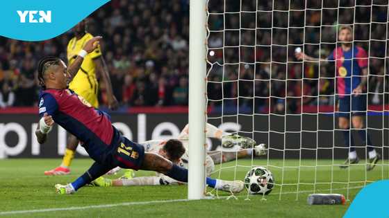 Barcelona star Raphinha criticised for 'stealing' 18-year-old teammate's first UCL goal