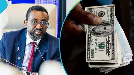 Bank of Ghana governor Johnson Asiama gives advice to dollar hoarders as cedi depreciates marginally