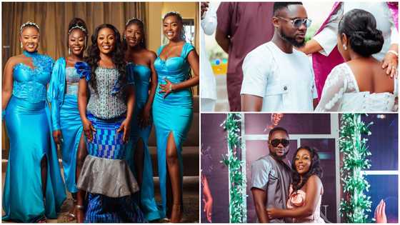 Ghana's Most Beautiful contestant Naa Ahema shows cleavage in white dress for thanksgiving service