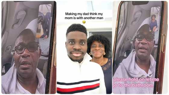 Mother and son prank father, he thinks his wife is cheating, finds out the man behind the hoodie