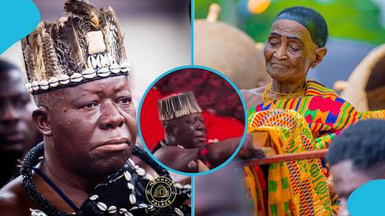 Asantehemaa Funeral: Otumfuo tearfully bids Nana Konadu Yiadom III farewell