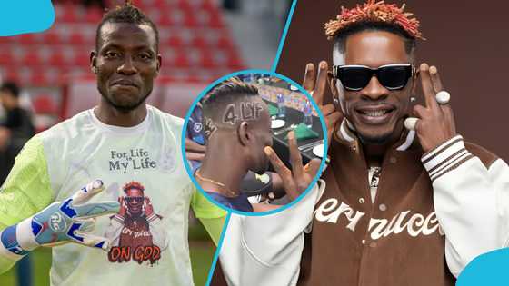 Benjamin Asare honours Shatta Wale with haircut before Ghana vs Comoros clash (Video)