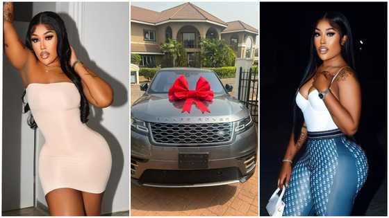 Fantana: Curvy Ghanaian singer's politician mother surprises her with brand new Range Rover, fans gush over her gift