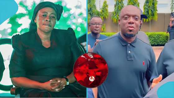 National Women’s Organizer Kate Gyamfua weeps bitterly as Justin Kodua and others visit