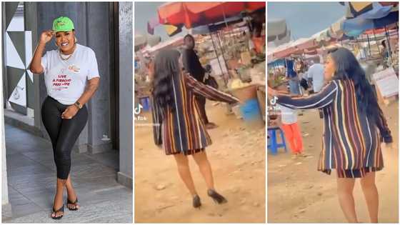 Afia Schwarzenegger: Ghanaian Actress Visits Local Market, Excited Vendors Fawn Over Her; Video Goes Viral