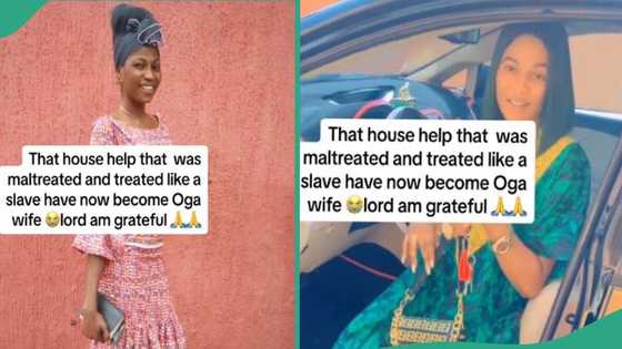 "Was maltreated and treated like a slave": Former housemaid rejoices as she becomes boss' wife