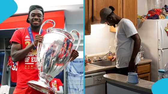 Canadian-Ghanaian star Alphonso Davies reveals how his parents make him do dishes