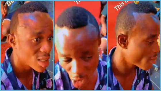 Young Ghanaian man unhappy with his haircut, demands compensation: “He go balance me”