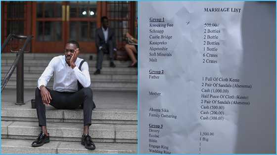 Marriage list given to Ghanaian man sparks debate: "Are all the items compulsory?"