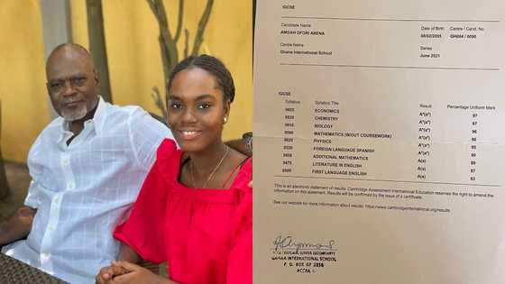 Abena Amoah: 16-year-old daughter of Kofi Amoah gets 9As in Cambridge University exams