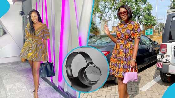 Yvonne Nelson looks splendid in a stylish one-hand dress and her natural afro hairstyle