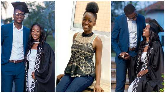 Gorgeous Ghanaian lady gets married and bags master's degree from UG same month
