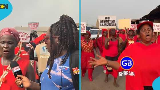 Traders at Makola No. 2 market protest against unbearable rent increase